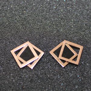 Ins Style Stub Earring Pendants Square